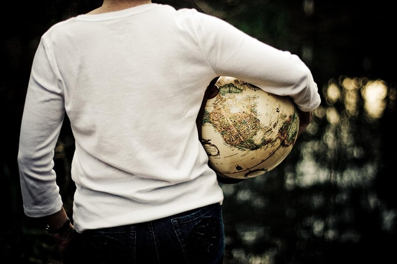 Gazing Ball in Garden
